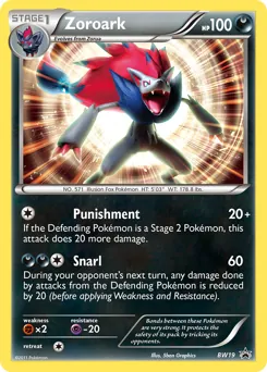 BW Black Star Promos Zoroark Pokémon card